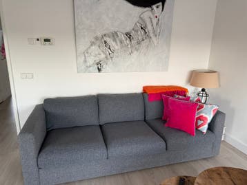 IKEA Vimle 3-zitsbank, Lejde grijs/zwart
