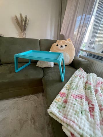 Opvouwbaar bedtafeltje/laptoptafeltje - Turquoise