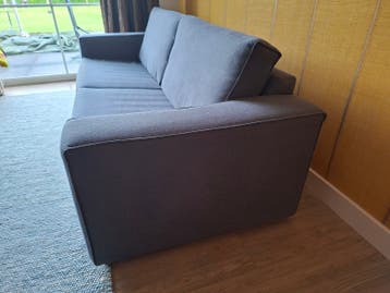 Comfortabele 3-zits bank, grijs, 240x95x80cm