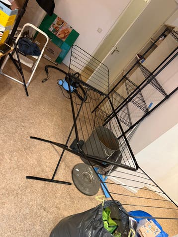Zwart opvouwbaar wasrek black dryer rack