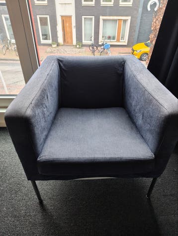 Twee Ikea stoelen met vervangbare hoezen - gratis