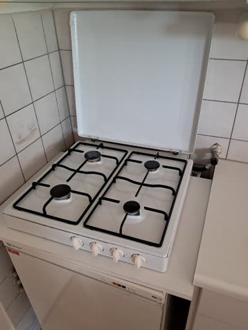 Oude 4-pits gas kookplaat