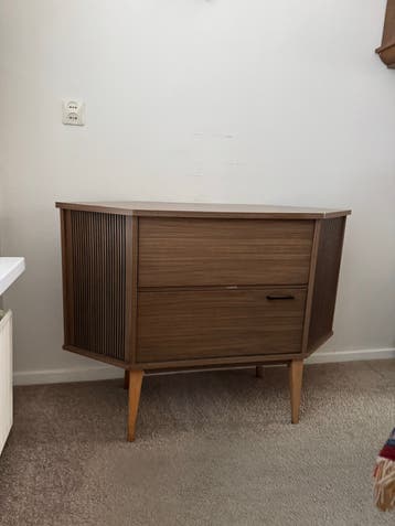 Vintage RCA (niet werkende) Platenspeler met Radio -Jaren 70