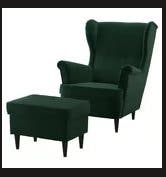 OORFAUTEUIL met voetenbank