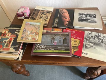 Collectie boeken over India en fotografie gratis