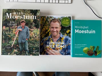 3 Moestuinboeken: Wim Lybaert, Tom en Minibijbel