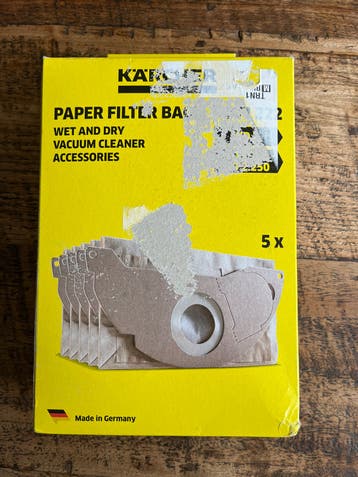 Kärcher Papieren stofzuigerzakken type WD