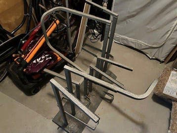 Fietsenrek voor 4 fietsen.