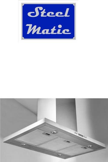 SteelMatic Eilandschouwkap Plafond afzuigkap