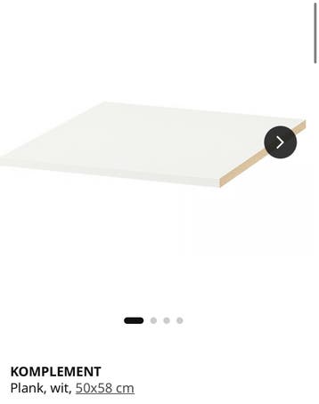 3x Komplement plank voor Ikea pax kast
