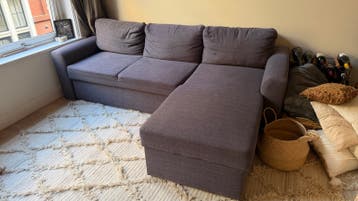 Gratis IKEA Hoekbank met slaapfunctie en opbergruimte