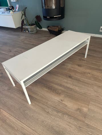 IKEA Salontafel met Stalen Frame en Omkeerbaar Blad