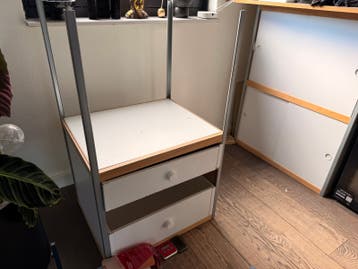 Ladekastje met 3 laden en metalen frame KEWLOX