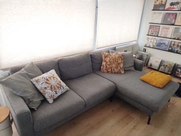 Comfortabele hoekbank met loungegedeelte