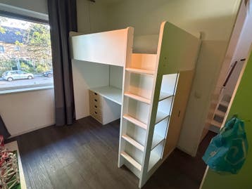 GRATIS Hoogslaper met bureau en kast