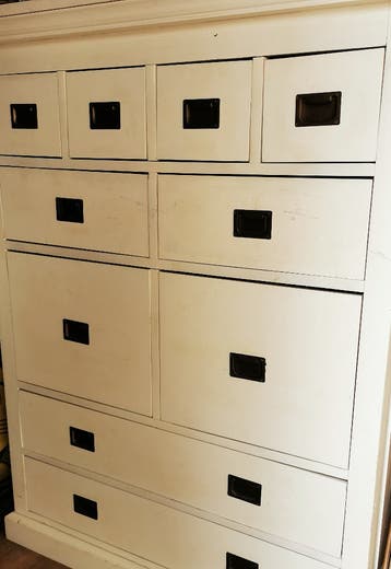 GRATIS Ladenkast hout wit