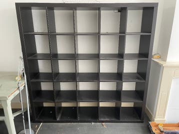 Ikea 5x5 Expedit Kast Zwart (Voorganger van Kallax)