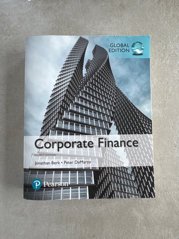 Corporate Finance - Jonathan Berk, Peter DeMarzo (Global Ed.