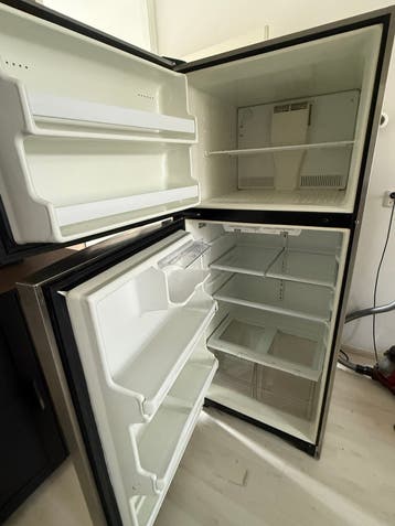 Ruime RVS Koel-vriescombinatie