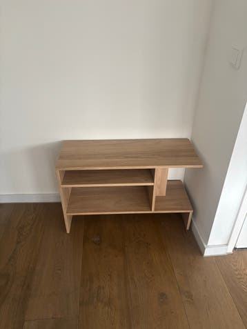 Houten bijzettafel/schoenenrek met meerdere niveaus