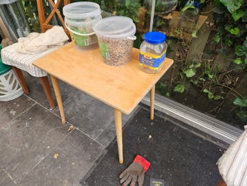 Vintage School Tafel - Compact en Functioneel