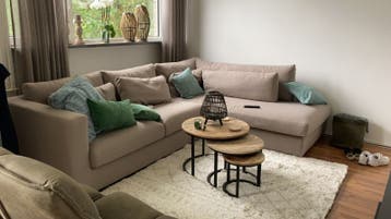 Gratis afhalen: beige hoekbank