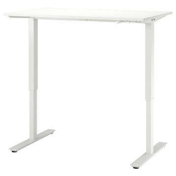 IKEA Trotten Zit-sta Bureau - Wit, 120x70 cm