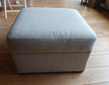 fauteuil + voetstoel