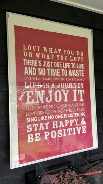 Poster in lijst