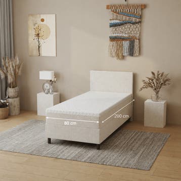 Gratis Boxspring 80x200 - Hard Matras (klein defect)