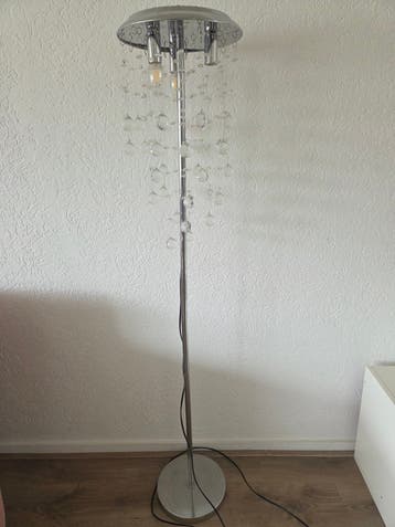 Vloerlamp met kristallen