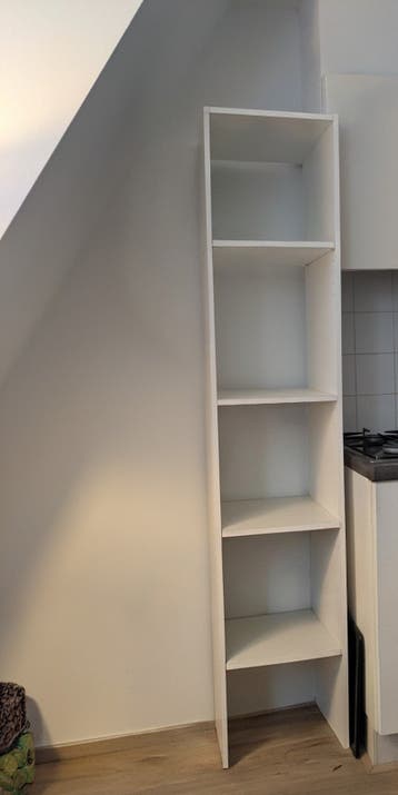 White shelving unit (IKEA)