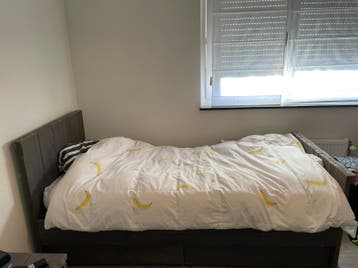1 persoons steigerhouten bed