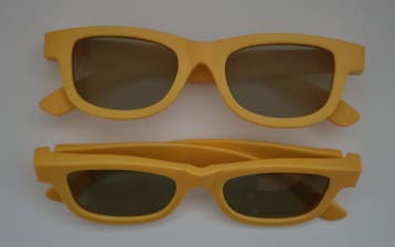 Pathé 3D Bril Geel - 2 Stuks