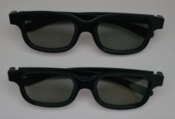 Real D 3D brillen zwart - 2 stuks