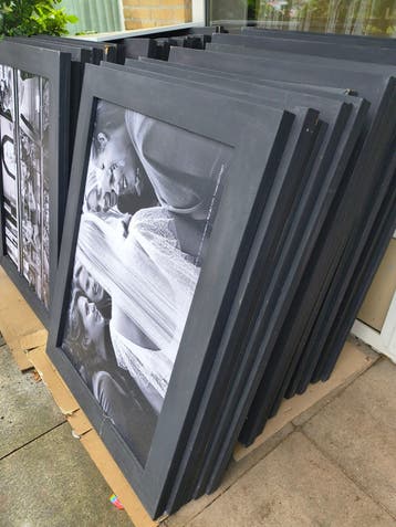 Partij xl fotolijsten gratis afhalen zie advertentie