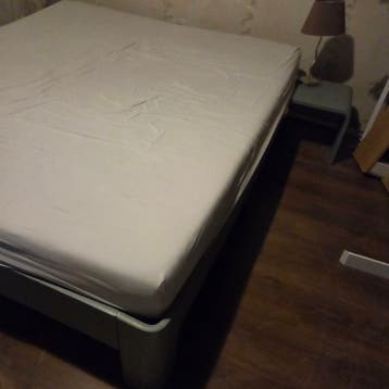 Gratis Auping king size bed met zijtafels