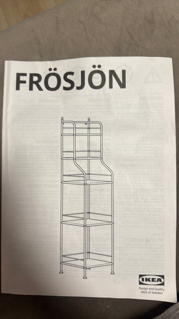 FRÖSJÖN stellingkast 40x156 zwart
