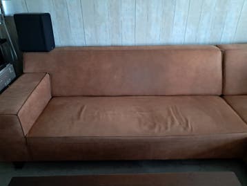 Gratis: Bruine 3 zitsbank - Comfortabel en stijlvol