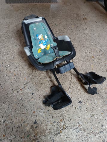 Bobike fietsstoel voor met Donald Duck bekleding