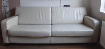 3 zitbank licht crème Gratis