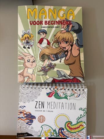 Manga voor Beginners & Zen Meditatie Kleurboek