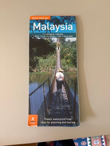 Rough Guide Kaart Maleisië - Waterdicht & Gedetailleerd
