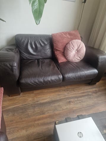 2x leder bank 2,5 zits