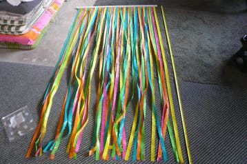 Vliegengordijn van plastic stroken