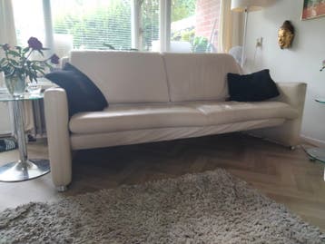 Leolux design 3 zits lederen bank gratis!!