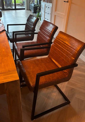 ★ GRATIS ★  Set van 6  eetkamerstoelen met armleuningen