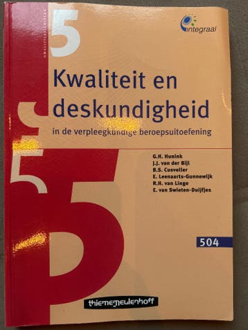 Leerboek Kwaliteit en deskundigheid verpleegkunde