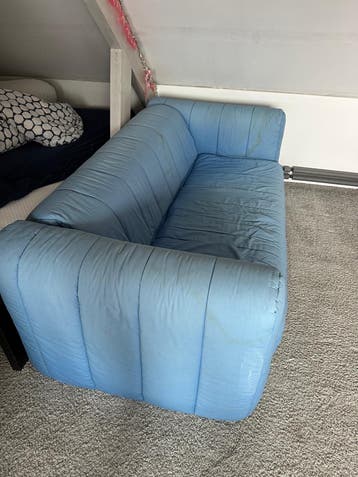 Ikea Slaapbank 2-persoons met houten lattenbodem en matras