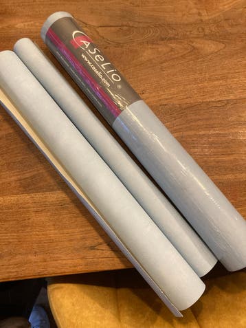 Caselio Behang Lichtblauw Vinyl op Papierbasis (1,5 rol)